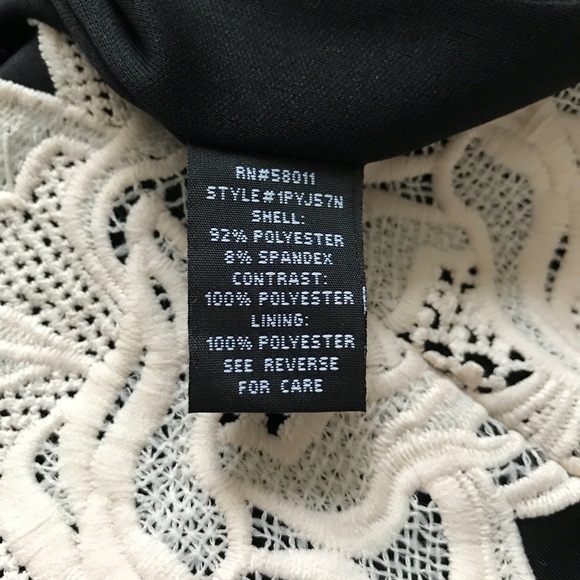 [Jax] Lace Panel Little Black Dress - Picture 6 of 7